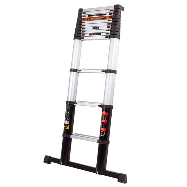 Batavia Pro. Telescoopladder / 3.81m | Met Hoekindicator, Softclose & Antislip