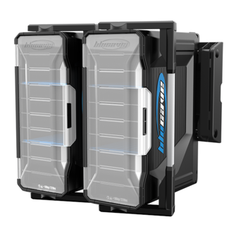 BluCave Ensemble de rangement Blucave | Rail système avec 2 valises
