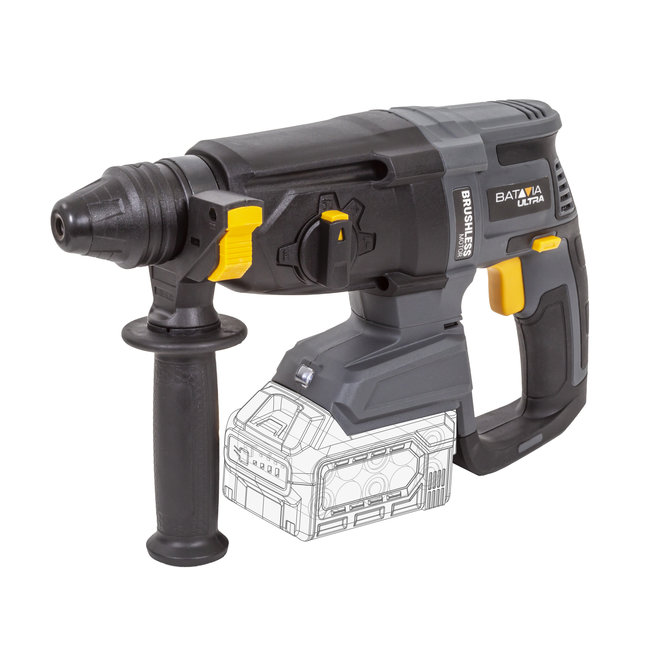 Cordless Hammer Drill 18V / Brushless / SDS Plus | Excl. Battery & Charger | Maxxpack® Battery platform