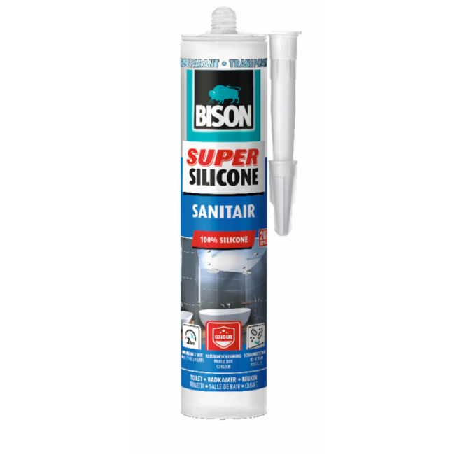 Bison Bison Sanitaire Transparent Bison Super Silicone 300 ml