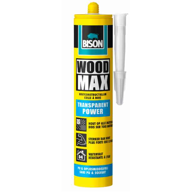 Bison Wood Max Transparant Power koker 320 g