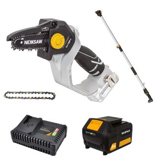 Batavia Nexxsaw V3 with 4.0 battery and fast charger + extension handle