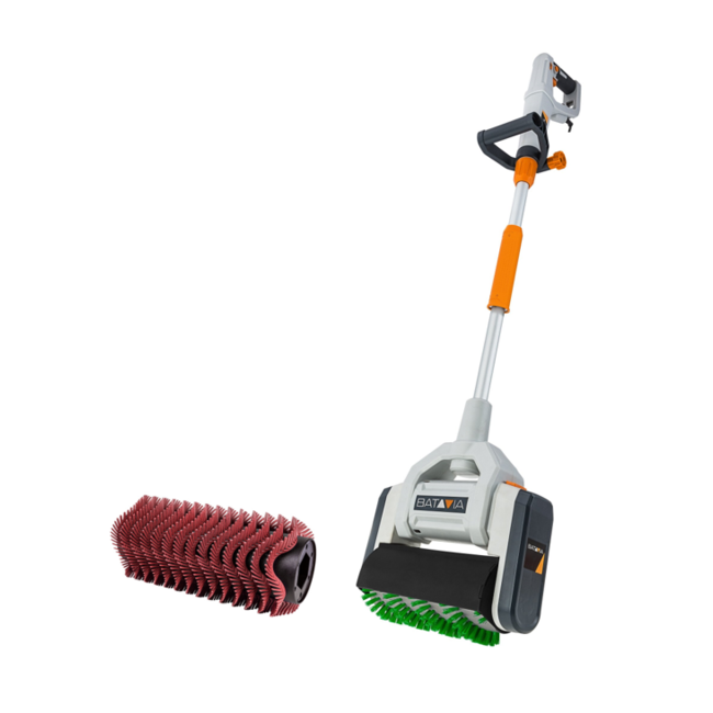 Batavia Brosse de nettoyage et nettoyeur de terrasse / 1020 W | Incl. Pinceau vert et rouge