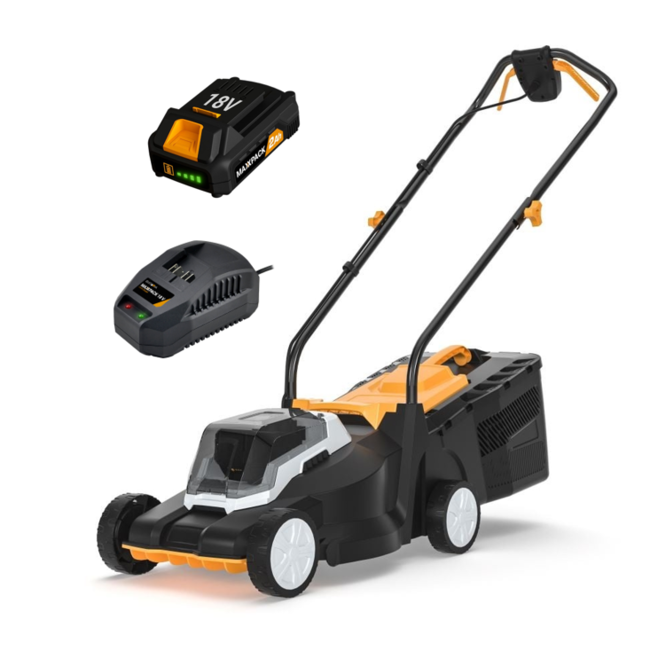 Lawn mower 18V | Incl. Battery & Charger | Maxxpack Battery platform