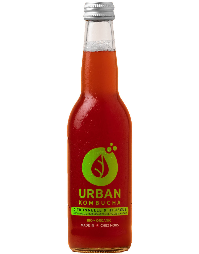 Urban Kombucha Zitronengrass / Hibiskus 12x33cl *BIO