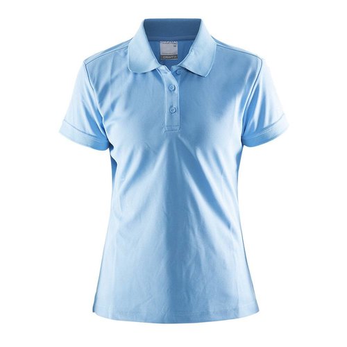 Craft Polo Pique dames licht blauw Craft Polo Pique dames licht blauw