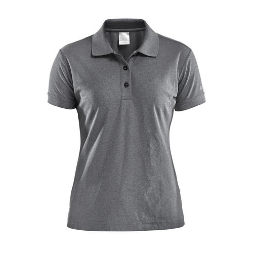 Craft Polo Pique dames grijs melange Craft Polo Pique dames grijs melange