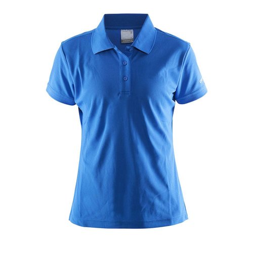 Craft Polo Pique dames blauw Craft Polo Pique dames blauw