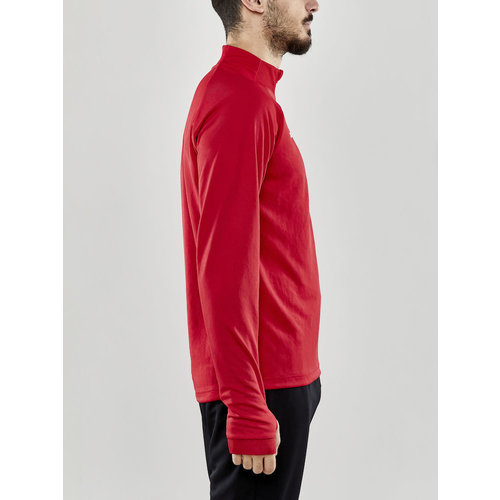 Craft Evolve Halfzip Longsleeve Shirt, heren, Bright Red
