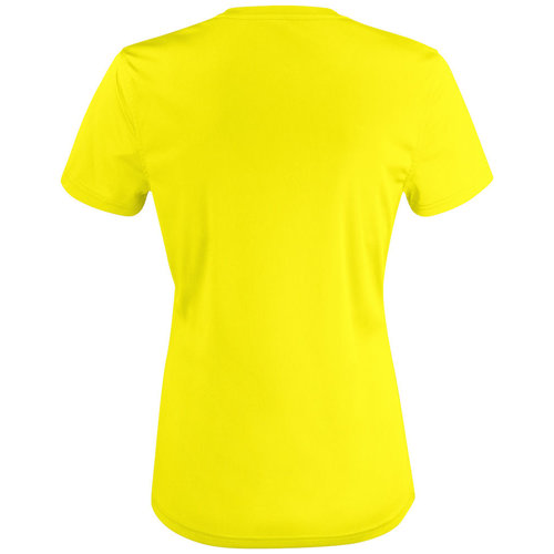 Clique Clique Basic Active T-shirt, dames, signaal geel