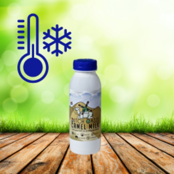 Oasis milk 10 flesjes van 250 ml bevroren rauwe kamelenmelk  €4,45/fles