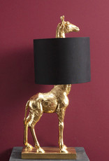 Gold giraffe table lamp