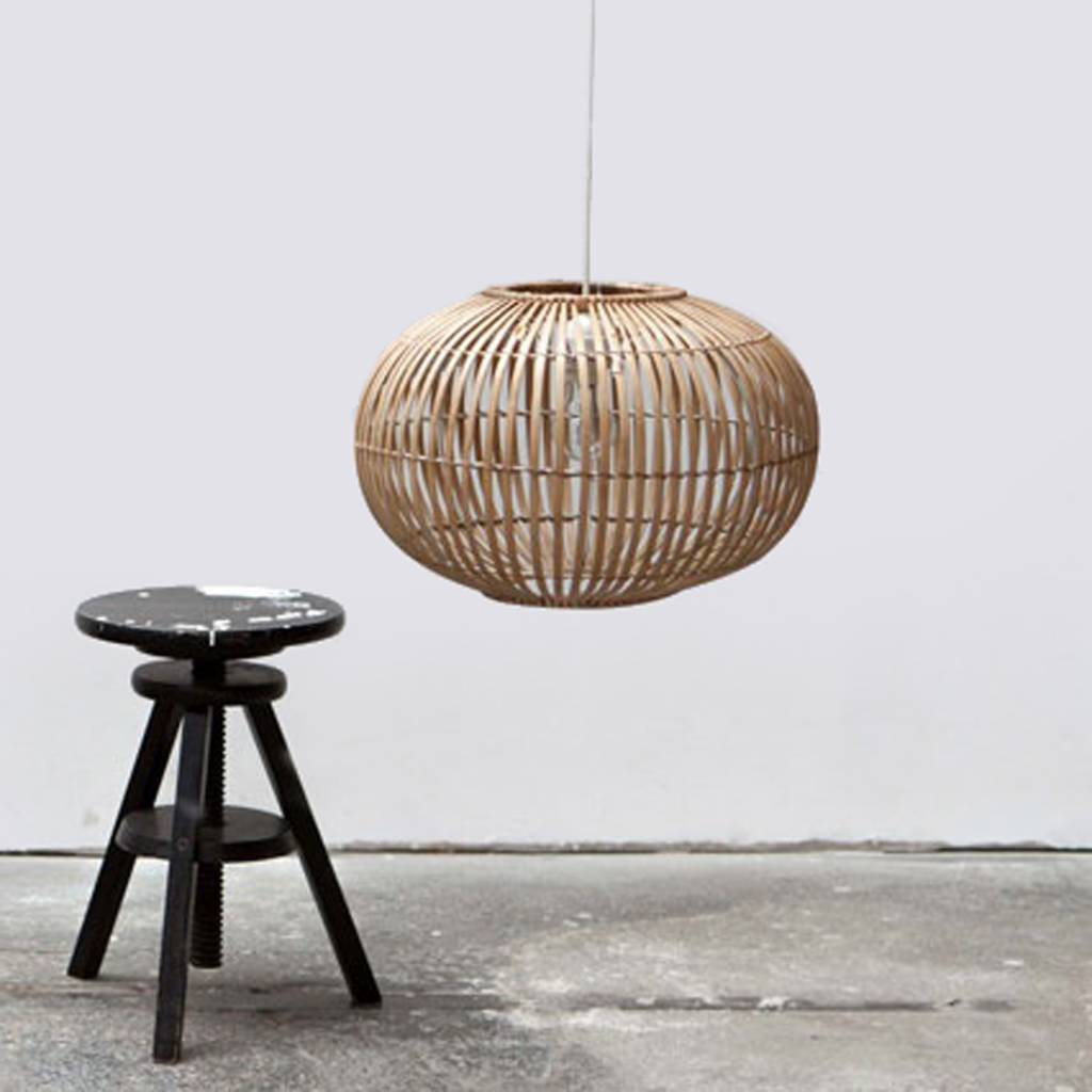 Design hanglamp van bamboe hout Store Without a Home