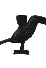 Black toucan candlestick
