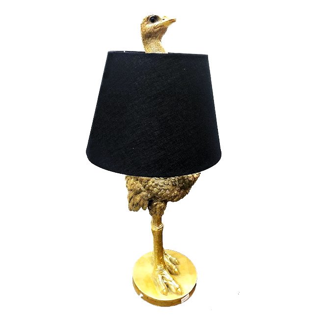 ostrich table lamp