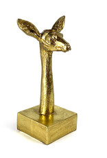 Gold deer candlestick