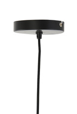 Large black rattan wood lamp