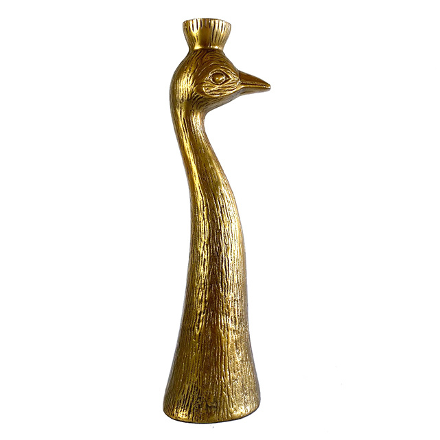 Gold bird candlestick