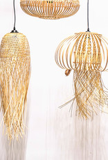 Bamboo wood jellyfish lamp