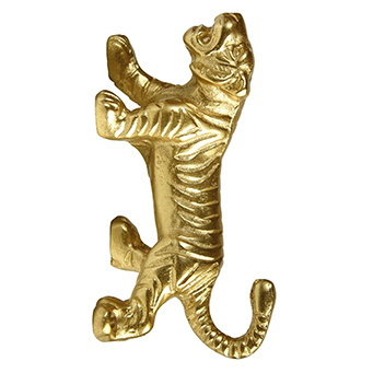 Gold tiger wall hook