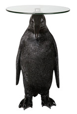 Zwarte pinguïn design bijzettafel