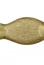 Gouden schaal in de vorm van een vis