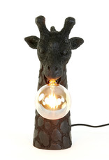 Zwarte giraffe tafellamp