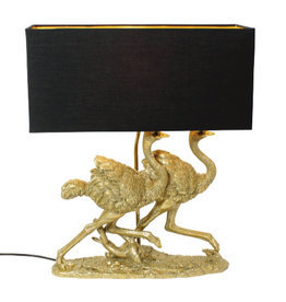 Struisvogels tafellamp