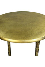 Luxury gold bird legs side table