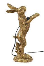Gold hare table lamp