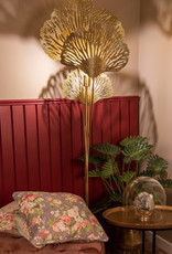Luxury gold ginkgo leaves floor lamp