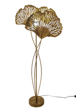 Luxury gold ginkgo leaves floor lamp