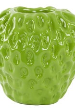Groene aardbei vaas of bloempot van kunststof