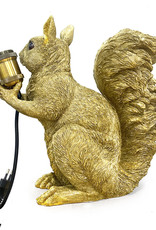 Gouden eekhoorn dieren tafellamp