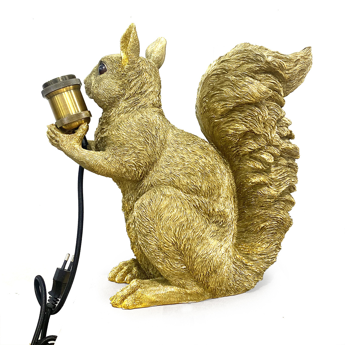 Gouden eekhoorn dieren tafellamp