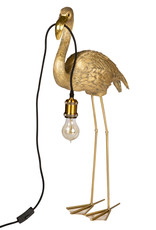 Gouden flamingo tafellamp