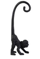 Zwarte aap ornament bijv. als lampje voor aan de muur