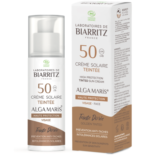 Laboratoires de Biarritz Golden Tinted Face sunscreen SPF50   Laboratoires de Biarritz Golden Tinted Face sunscreen SPF50