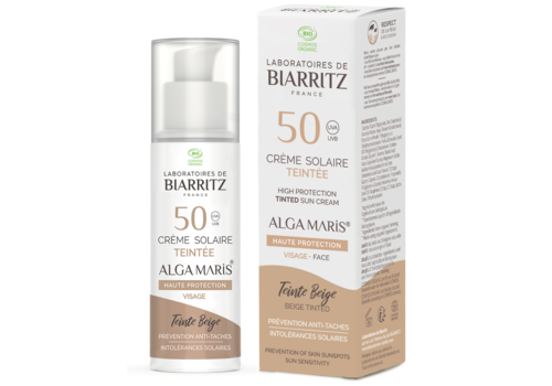  Laboratoires de Biarritz Beige Tinted Face sunscreen SPF50 