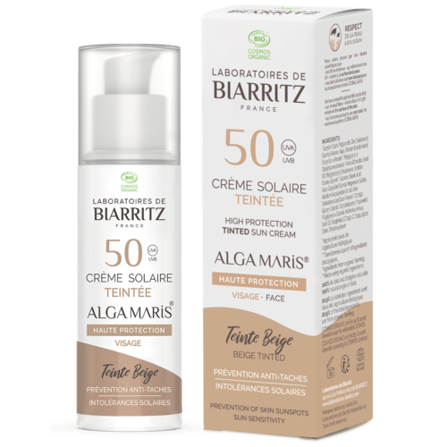  Laboratoires de Biarritz Beige Tinted Face sunscreen SPF50 