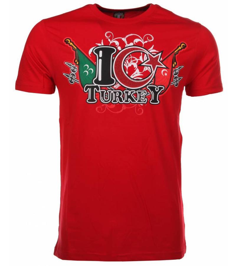 Mascherano Camisetas - I Love Turkey - Rojo