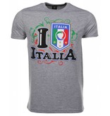Mascherano Camisetas - I Love Italia - Gris