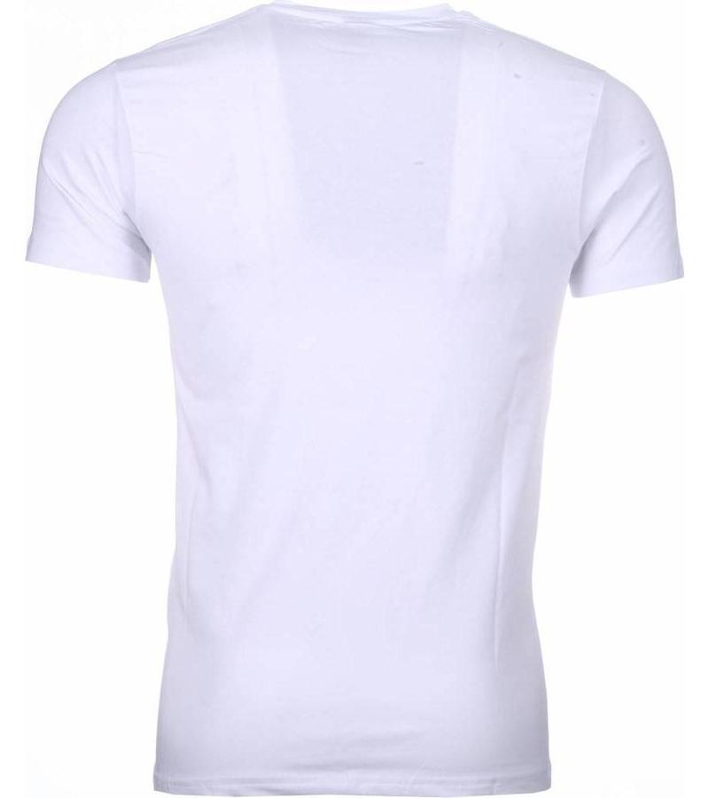 Mascherano Camisetas - Bruce Lee the Dragon - Blanco
