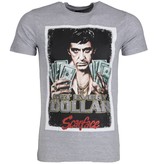 Mascherano Camisetas - Scarface Get Every Dollar - Gris