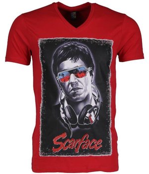 Mascherano Camisetas - Scarface - Rojo