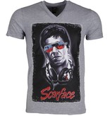 Mascherano Camisetas - Scarface - Gris