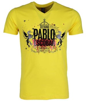 Mascherano Camisetas - Pablo Escobar Crime Boss - Amarillo