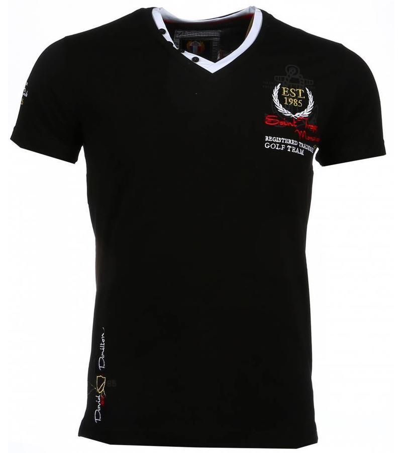 David Mello Camisetas - Club Riviera Camiseta Italiano - Negro