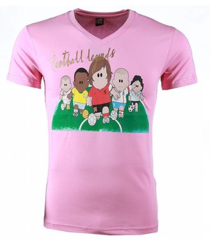 Mascherano Camisetas - Football Legends Print - Rosado