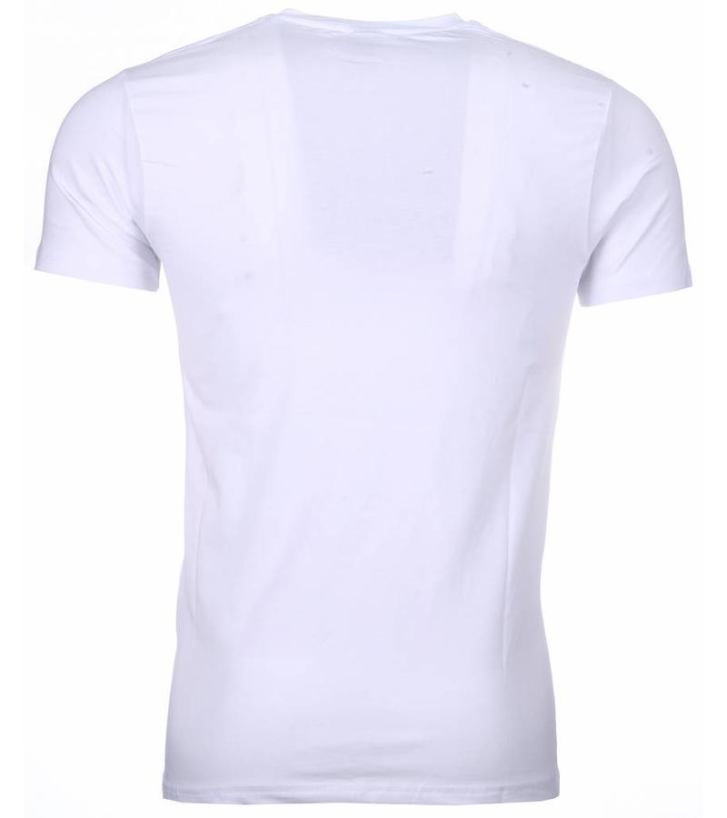 Mascherano Camisetas - Scarface Made To Get Paid Print - Blanco